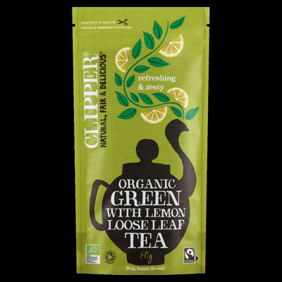 Groene thee met citroen Biologisch 80 gram losse thee Fairtrade